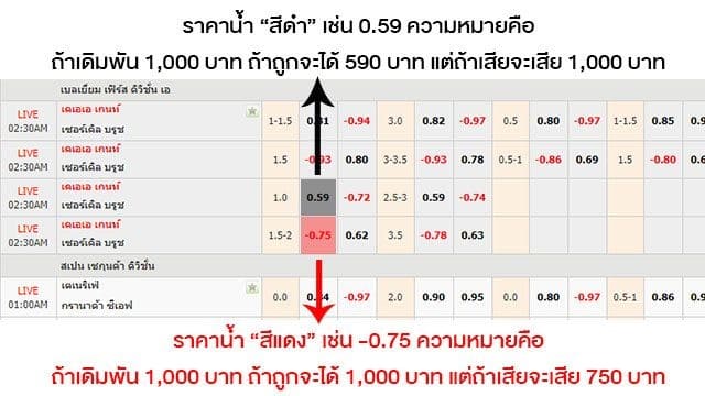 Football น้ำดำ น้ำแดง คืออะไร 1