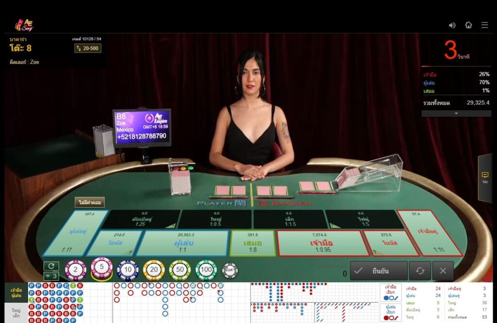 เทคนิคแทง Baccarat 1