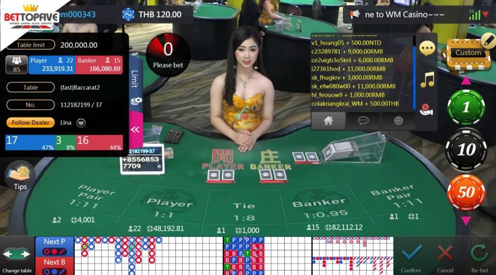 Baccarat มือใหม่ ควรเริ่มจากการใช้สูตรเดินเงินคงที่ 1